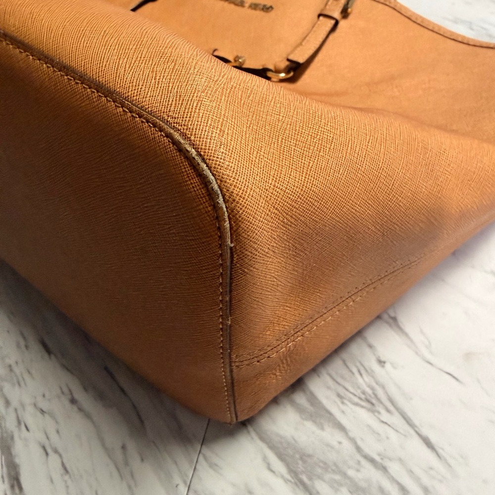Michael Kors Cognac Saffiano Tote - Picture 3 of 10